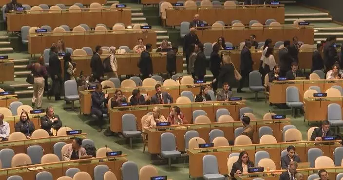 Delegations walk out of UN meeting to protest against Israeli Prime Minister