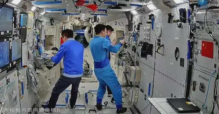 China&#8217;s space station crew carries out engineering, cognitive experiments