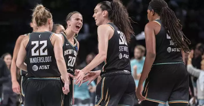 Stewart and Ionescu lead New York Liberty to 87-77 Game 1 win over the Las Vegas Aces in semifinals