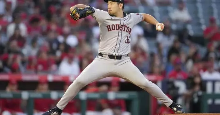 Yusei Kikuchi, Yordan Alvarez lead Astros past Angels 5-3 for Houston&#8217;s 5,000th victory