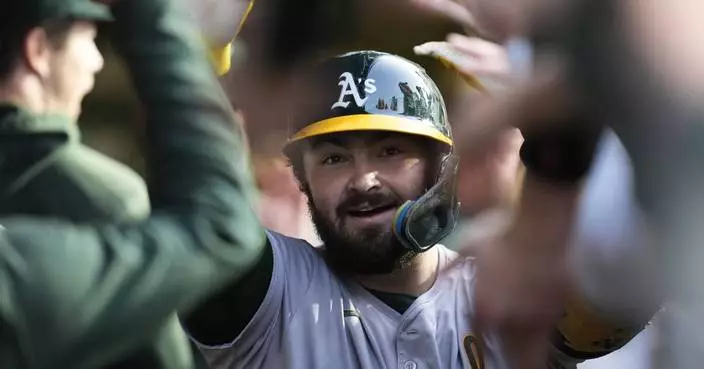 Shea Langeliers homers twice as the Oakland A&#8217;s edge the Chicago Cubs 4-3