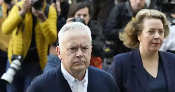 Former BBC presenter Huw Edwards arrives for sentencing hearing on indecent image charges