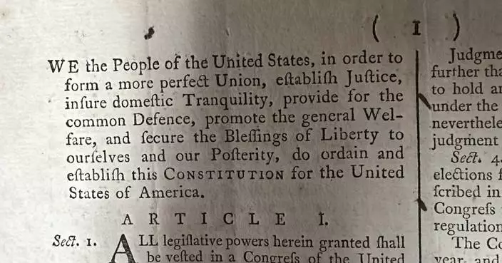 A rare 1787 copy of the US Constitution is up for auction and it could be worth millions