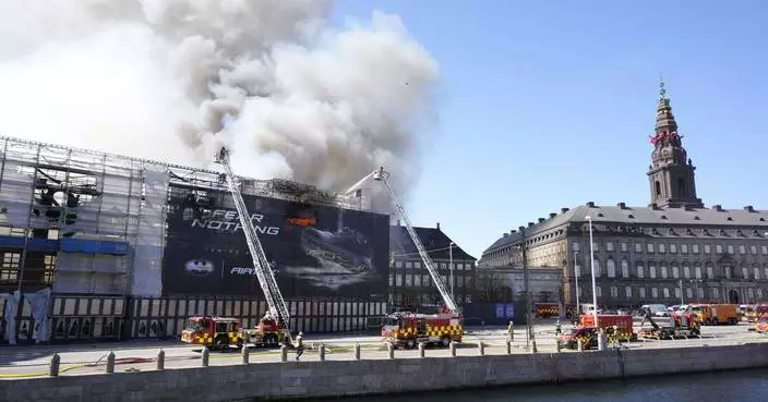 Denmark&#8217;s king marks reconstruction of famed landmark badly damaged by fire