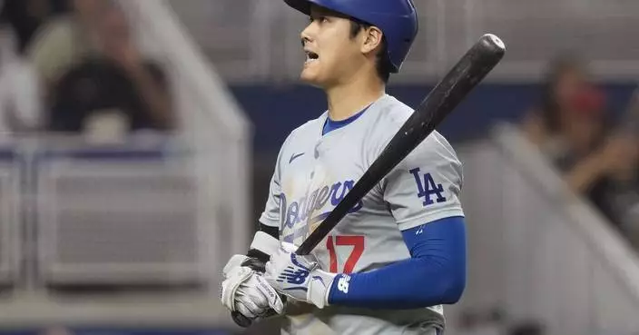 Ohtani steals 49th base in Dodgers' 8-4 win over Marlins