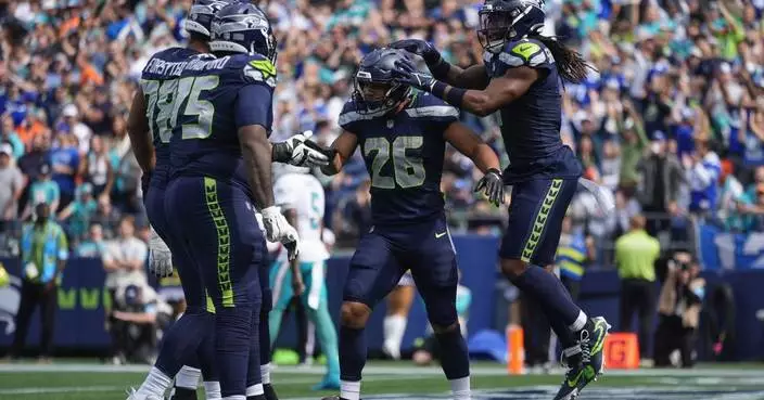 Seahawks roll to 24-3 win over Dolphins as Miami deals with another QB injury