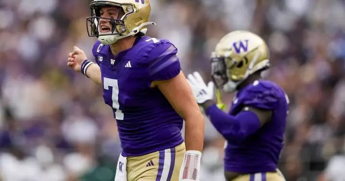 Will Rogers passes for 4 TDs, Washington routs Eastern Michigan 30-9