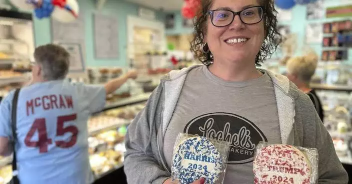 A Pennsylvania bakery known for its election cookie poll is swamped with orders