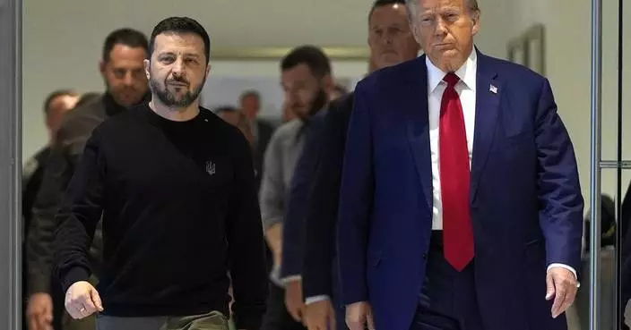 The Latest: Harris heads to US-Mexico border and Trump meets with Zelenskyy