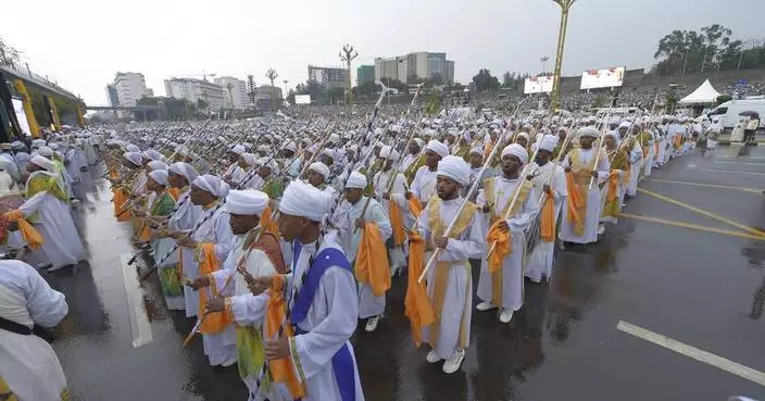 Thousands gather in Ethiopia&#8217;s capital to celebrate a religious festival. Many are thinking of peace