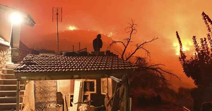 Wildfire in southern Greece leaves 2 people dead