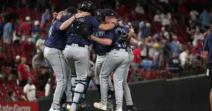 Dylan Moore's HR, Bryce Miller's 6 scoreless innings carry Mariners past Cardinals 6-1