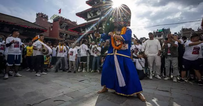 Festival season starts in Nepal with devotees honoring a living goddess