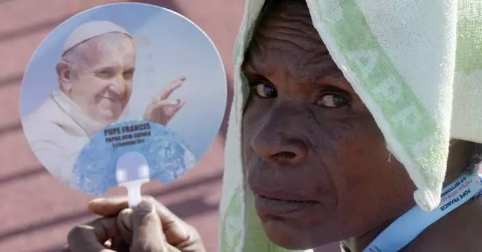 Pope arrives in the remote jungles of Papua New Guinea with a ton of humanitarian aid and toys