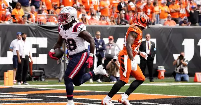 Patriots win Jerod Mayo's debut as coach, beating mistake-prone Bengals 16-10