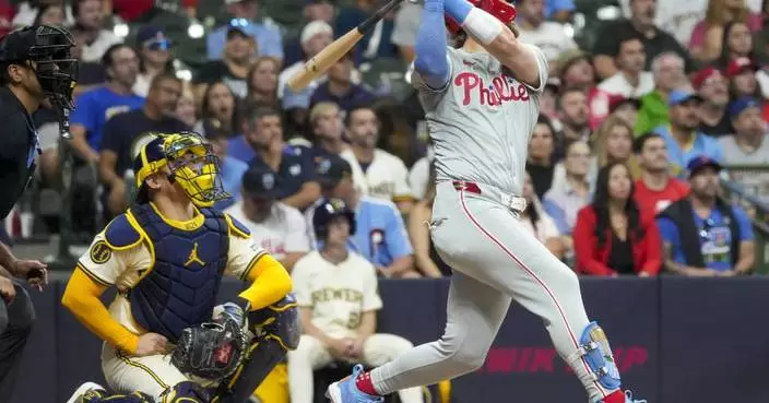 Harper and Wheeler lead Phillies to 5-1 victory over Brewers