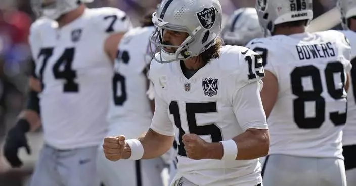 Gardner Minshew rallies Raiders past Ravens 26-23 with 3 fourth-quarter scoring drives