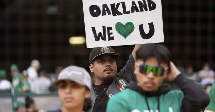 Athletics bid emotional farewell to Oakland Coliseum that they called home since 1968