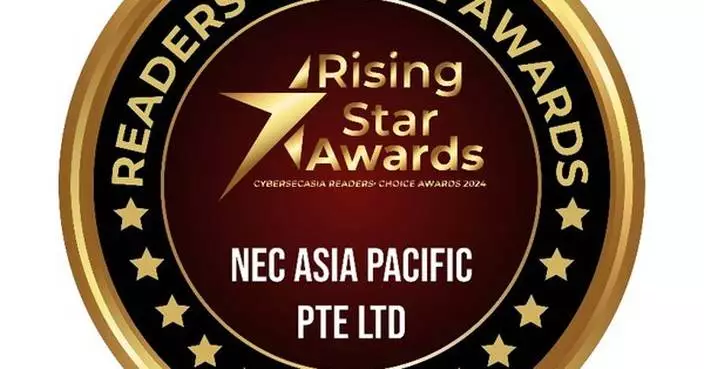 NEC Asia Pacific Wins Rising Star Award at CybersecAsia Reader's Choice Awards 2024