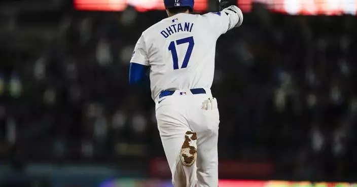 Ohtani sets MLB record with homer and stolen base in same game in Dodgers' 6-4 win over Rockies