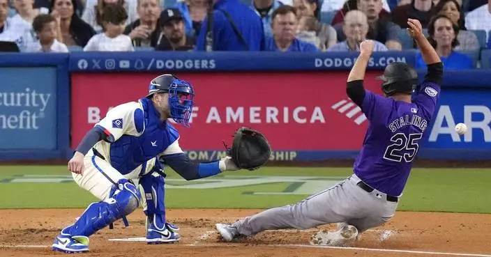 McMahon's tiebreaking homer lifts last-place Rockies over NL West-leading Dodgers 6-3