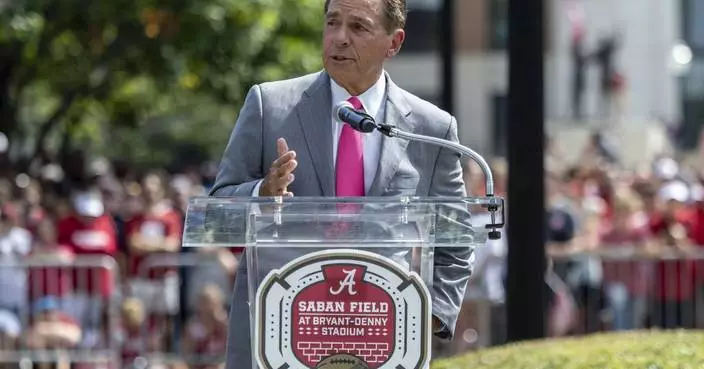 Alabama officially adds Saban Field to stadium name in pre-game ceremony