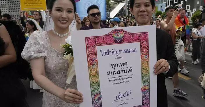 Same-sex couples in Thailand can get married when equality law takes effect in January