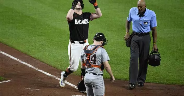 Cowser and McCann homer twice as Orioles rout Tigers 7-1 to build on AL wild card lead