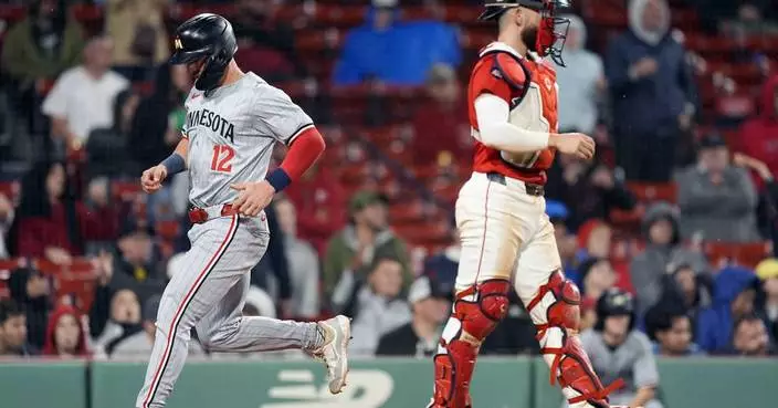 Larnach and Wallner get RBI singles in 12th, Twins beat Red Sox 4-2