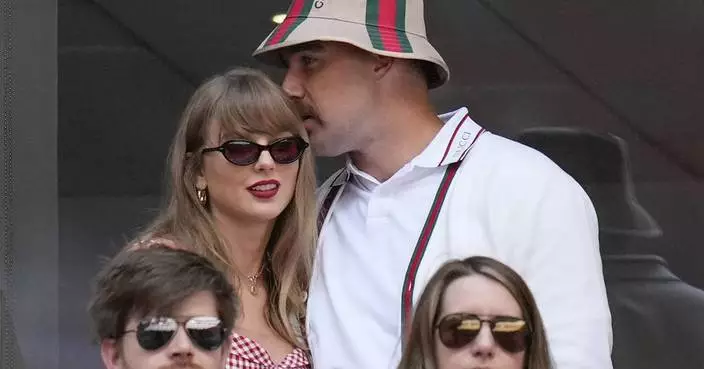 Taylor Swift and Travis Kelce attend the US Open men&#8217;s final