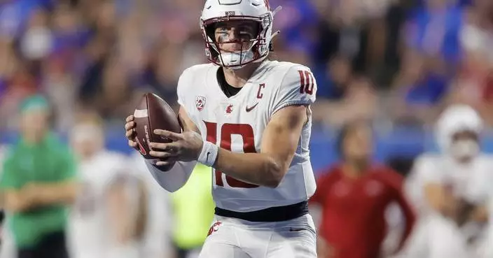 Ashton Jeanty runs for 259 yards and 4 TDs, No. 25 Boise State beats Washington State 45-24