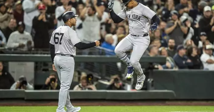 Juan Soto hits 40th homer, Aaron Judge drives in 4 runs as Yankees thump Mariners 11-2