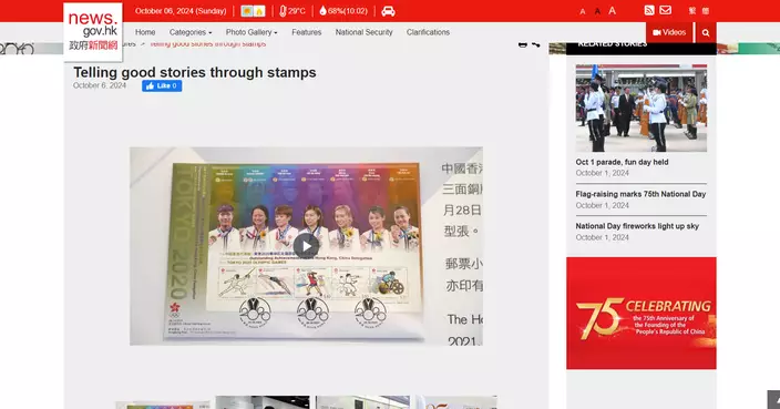 Hongkong Post Unveils Revamped Gallery to Celebrate 75 Years of China&#8217;s Founding with Special Stamp Exhibits