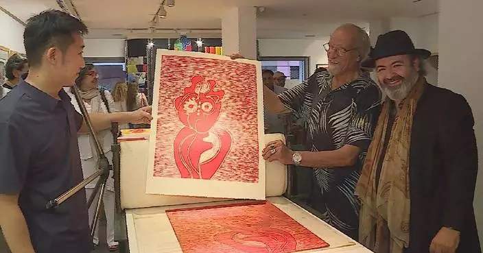 Workshop held to promote exchange between Moroccan, Chinese woodcut artists