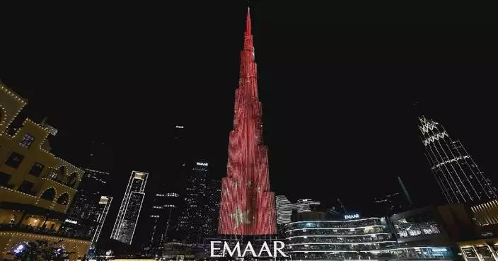 World&#8217;s tallest building light up red to celebrate China&#8217;s 75th National Day