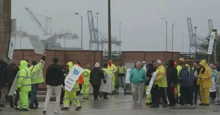 U.S. port workers strike over wages, automation