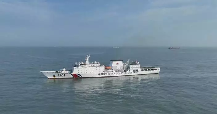 China Coast Guard&#8217;s largest vessel patrols around Taiwan island