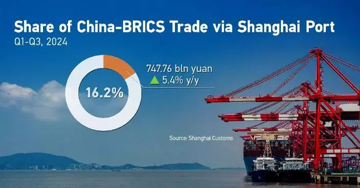 Shanghai Port handles 16.2 percent of trade between China, other BRICS countries