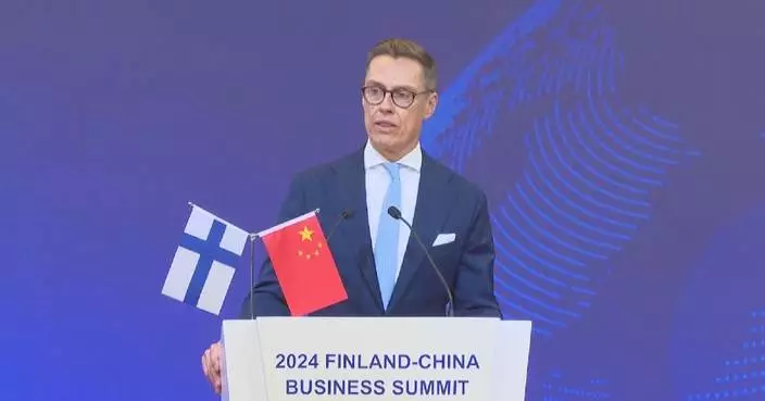 Finnish president meets students, entrepreneurs in Shanghai