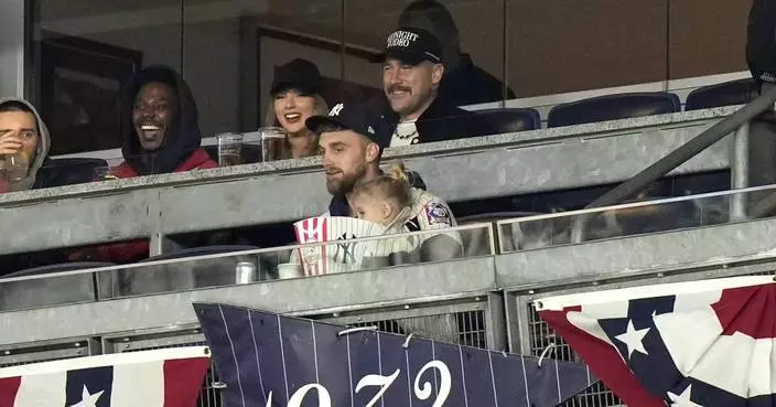 Taylor Swift and Travis Kelce attend Game 1 of ALCS at Yankee Stadium