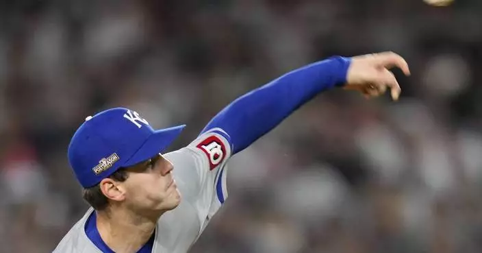 Royals pitcher Cole Ragans warms up for Yankees by playing catch in Central Park