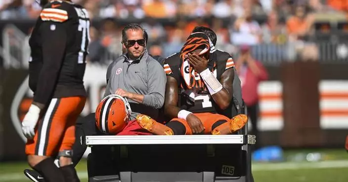 Browns lose QB Deshaun Watson to Achilles tendon injury as they fall 21-14 to the Bengals