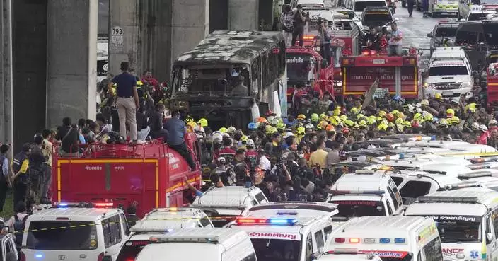 Bodies of the children and teachers who died in a Thai school bus fire return home for funeral