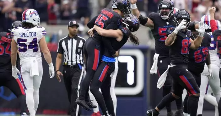 Game-winning field goal from 59 yards lifts Texans over Bills 23-20