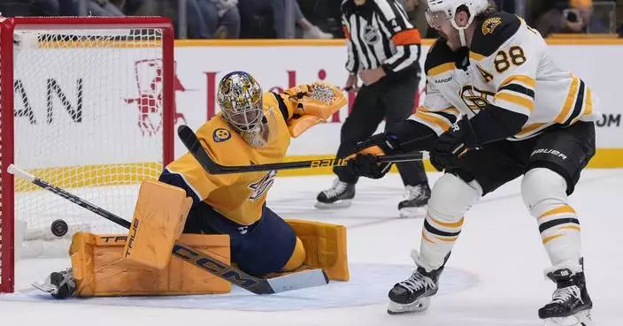 Predators beat Bruins 4-0 for 1st victory of season