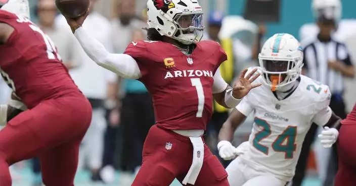 Kyler Murray rallies Cardinals to 28-27 win over Dolphins in Tua Tagovailoa's return