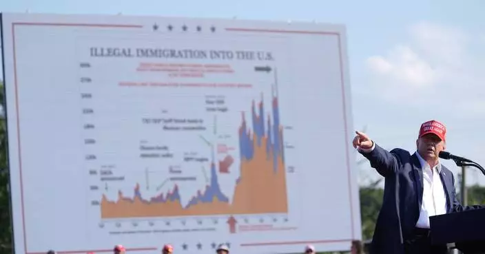 How Trump credits an immigration chart for saving his life — and what the chart is missing