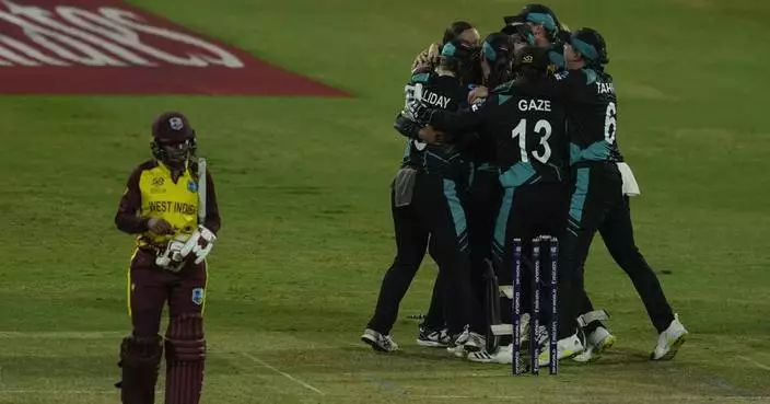 New Zealand survives anxious last over to beat West Indies and reach Women’s T20 World Cup final