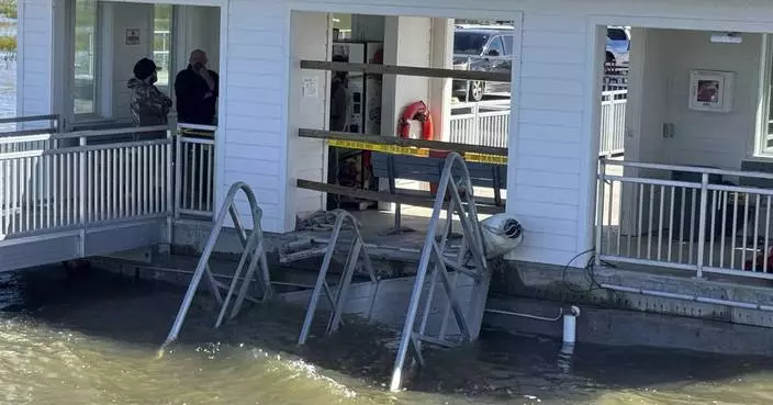 Eyewitness video captures frantic efforts to save lives after deadly collapse of dock walkway