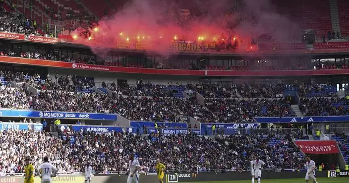 Lyon condemns fan violence at French league game